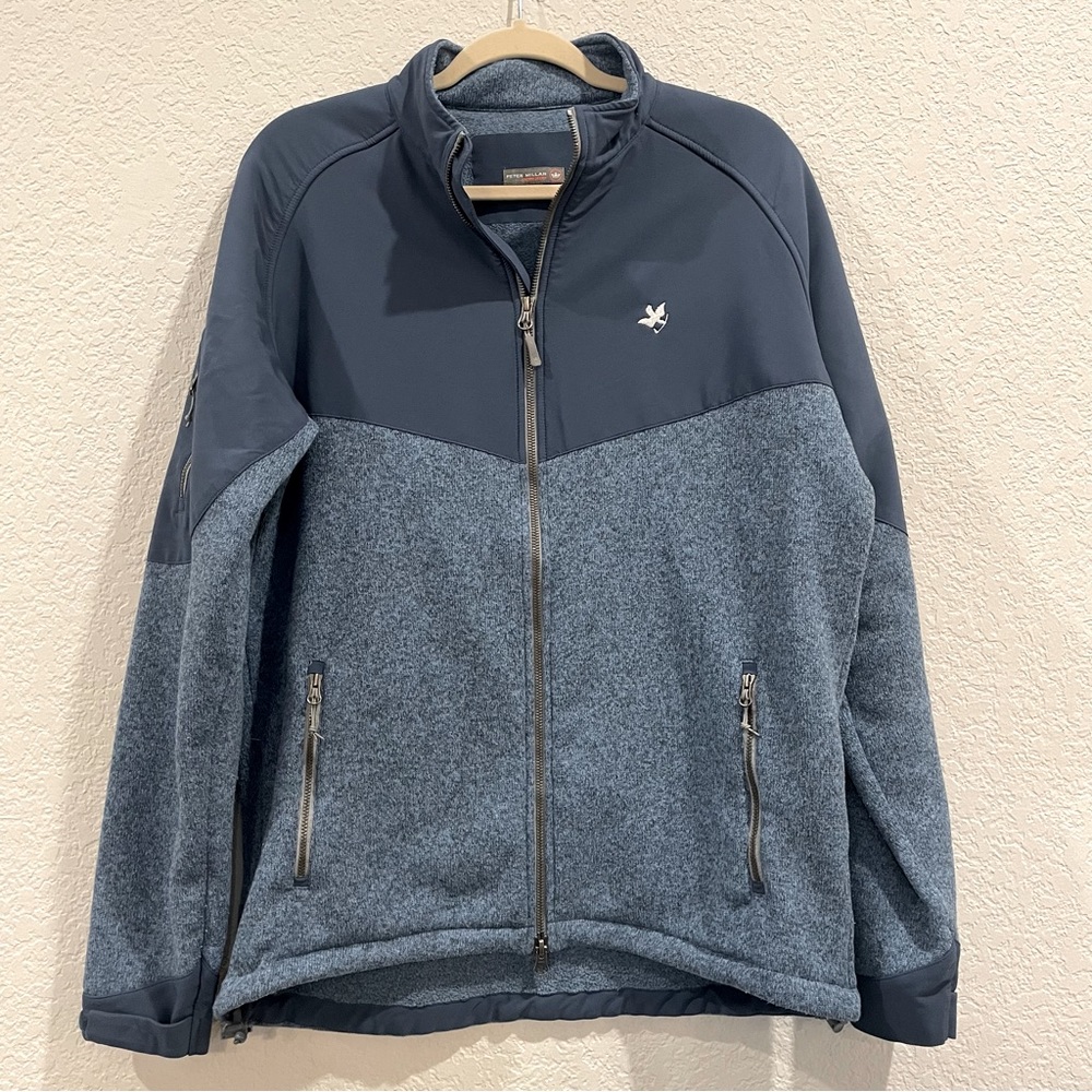 Peter Millar Navy and Gray Performance Jacket